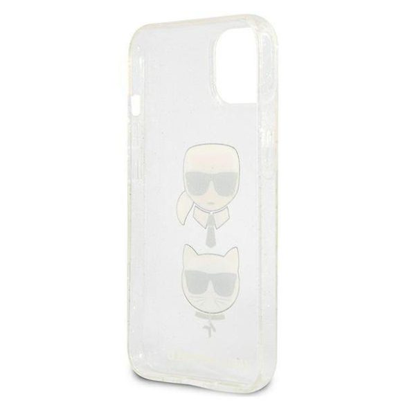Karl Lagerfeld KLHCP13SKCTUGLS iPhone 13 mini 5,4" ezüst csillogós Karl & Choupette keménytok