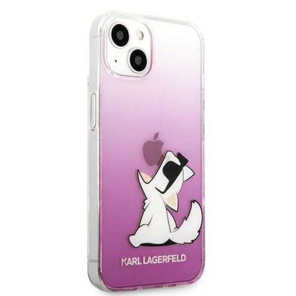 Karl Lagerfeld KLHCP13SCFNRCPI iPhone 13 mini 5,4" rózsaszín Choupette Fun keménytok