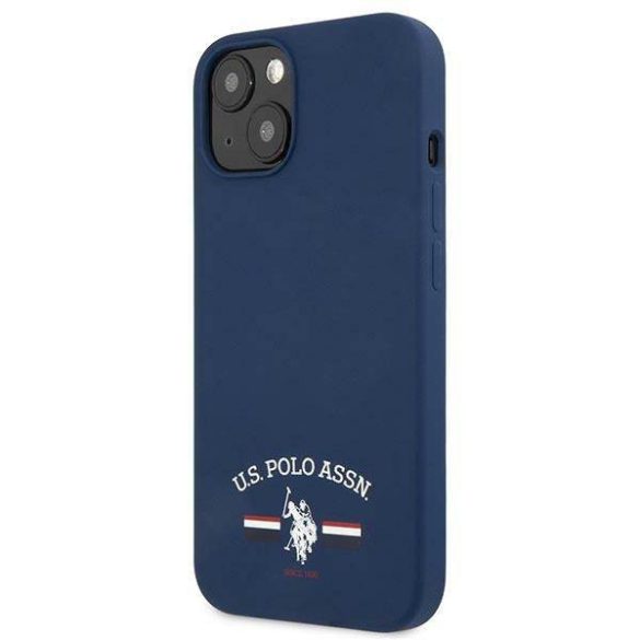 US Polo USHCP13MSFGV iPhone 13 / 14 / 15 6.1" Tengerészkék Szilikon kollekció tok