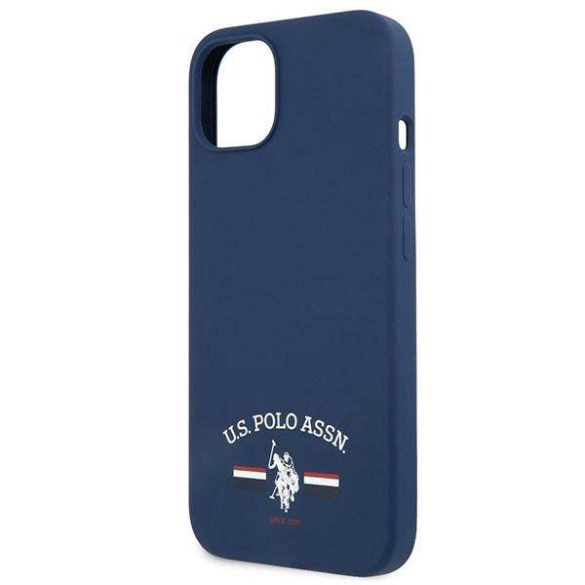 US Polo USHCP13MSFGV iPhone 13 / 14 / 15 6.1" Tengerészkék Szilikon kollekció tok