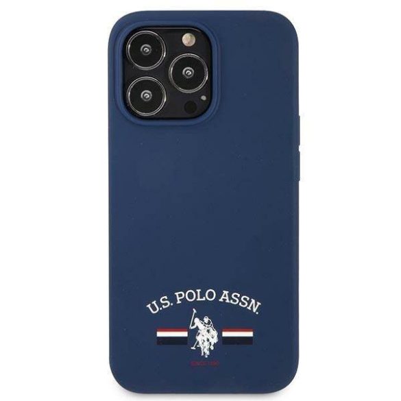 US Polo USHCP13LSFGV iPhone 13 Pro / 13 6,1" kék Silicone Collection tok