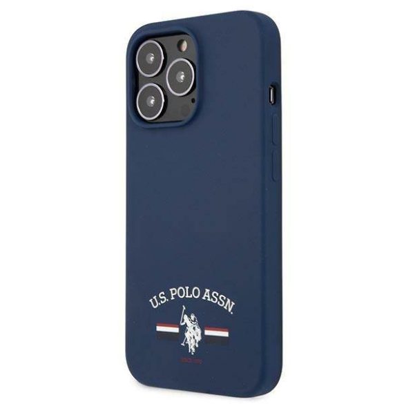 US Polo USHCP13XSFGV iPhone 13 Pro Max 6,7" kék Silicone Collection tok