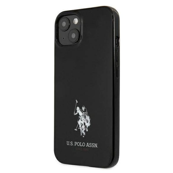 US Polo USHCP13SUMHK iPhone 13 mini 5,4" fekete keménytok Horses Logo