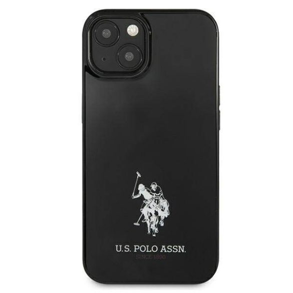 US Polo USHCP13SUMHK iPhone 13 mini 5,4" fekete keménytok Horses Logo