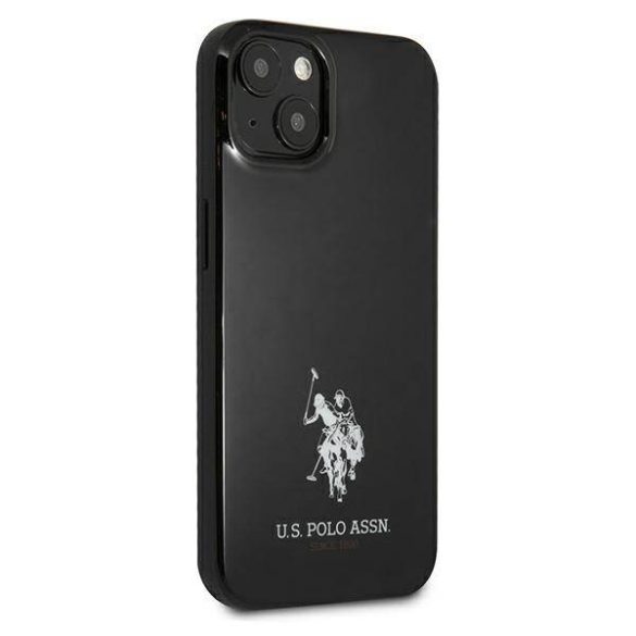 US Polo USHCP13SUMHK iPhone 13 mini 5,4" fekete keménytok Horses Logo