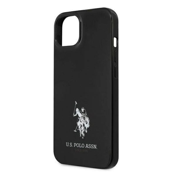 US Polo USHCP13SUMHK iPhone 13 mini 5,4" fekete keménytok Horses Logo