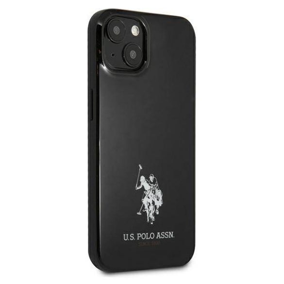 US Polo USHCP13MUMHK iPhone 13 / 14 / 15 6.1" fekete keménytok lovas logóval