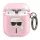 Karl Lagerfeld KLA2UKHGP AirPods 1/2 tok rózsaszín csillogó Karl's Head