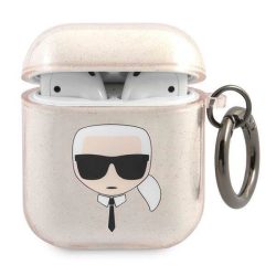   Karl Lagerfeld KLA2UKHGD AirPods 1/2 tok arany csillogó Karl's Head