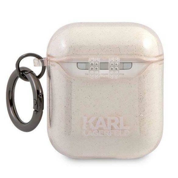 Karl Lagerfeld KLA2UKHGD AirPods 1/2 tok arany csillogó Karl's Head