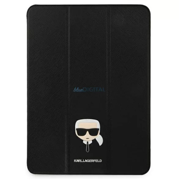 Karl Lagerfeld KLFC11OKHK iPad 11" Pro 2021 könyvtok fekete Saffiano Karl Head
