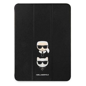 Karl Lagerfeld KLFC11OKCK iPad 11" Pro 2021 könyvtok fekete Saffiano Karl &Choupette