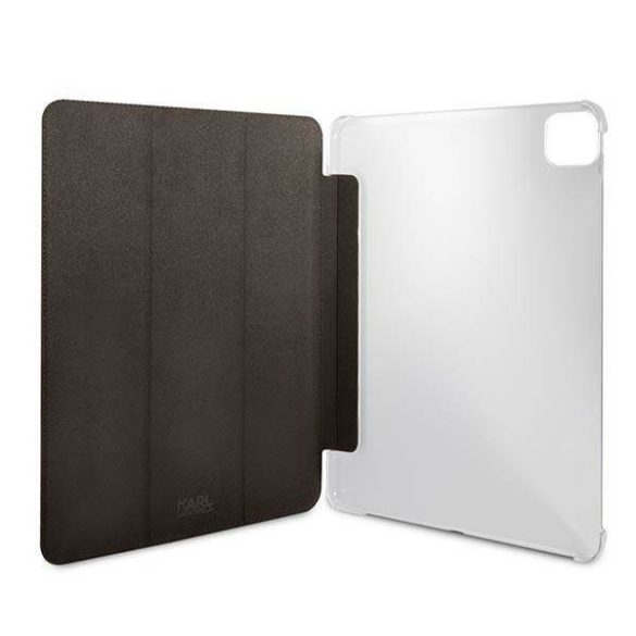 Karl Lagerfeld KLFC12OKCK iPad 12.9" Pro 2021 könyvtok fekete Saffiano Karl &Choupette