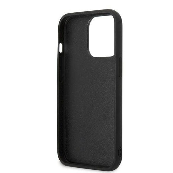 Karl Lagerfeld KLHCP13X3DKPK iPhone 13 Pro Max 6,7" fekete keménytok ikonikus Patch tok