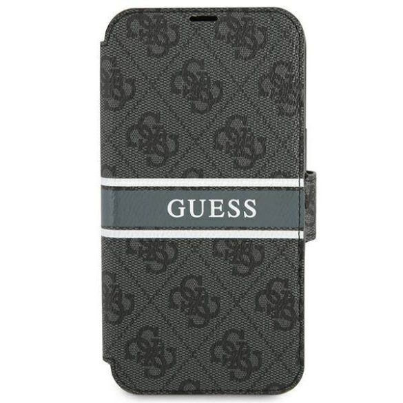 Guess GUBKP13S4GDGR iPhone 13 mini 5,4" szürke 4G csíkos könyvtok