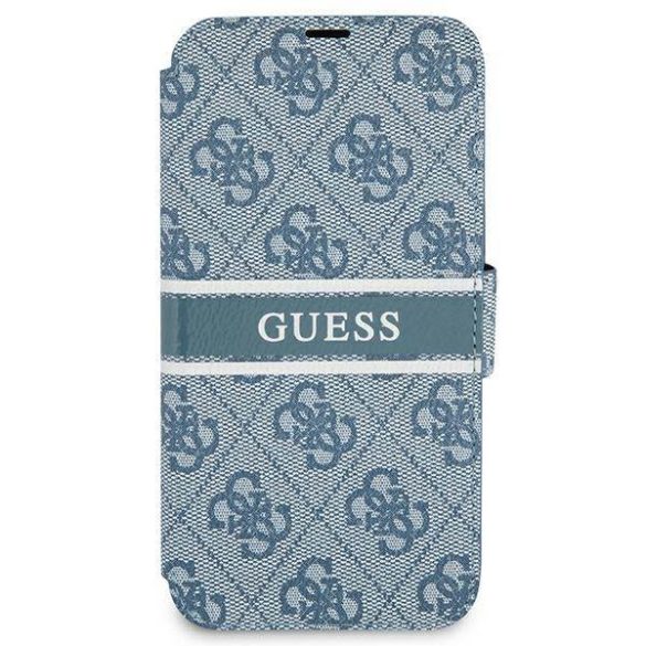 Guess GUBKP13S4GDBL iPhone 13 mini 5,4" kék 4G csíkos könyvtok