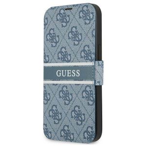 Guess GUBKP13L4GDBL iPhone 13 Pro / 13 6,1" kék 4G csíkos könyvtok