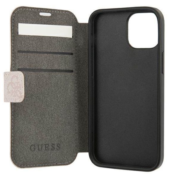 Guess GUBKP13S4GDPI iPhone 13 mini 5,4" rózsaszín 4G csíkos könyvtok