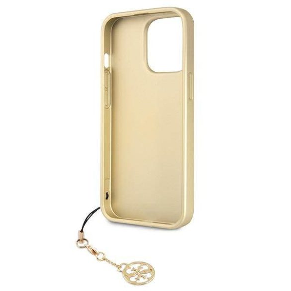 Guess GUHCP13LGF4GBR iPhone 13 Pro / 13 6,1" barna 4G Charms Collection keménytok