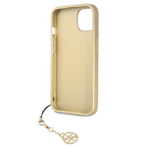 Guess GUHCP13MGF4GGR iPhone 13 6.1" szürke keménytok 4G Charms kollekció