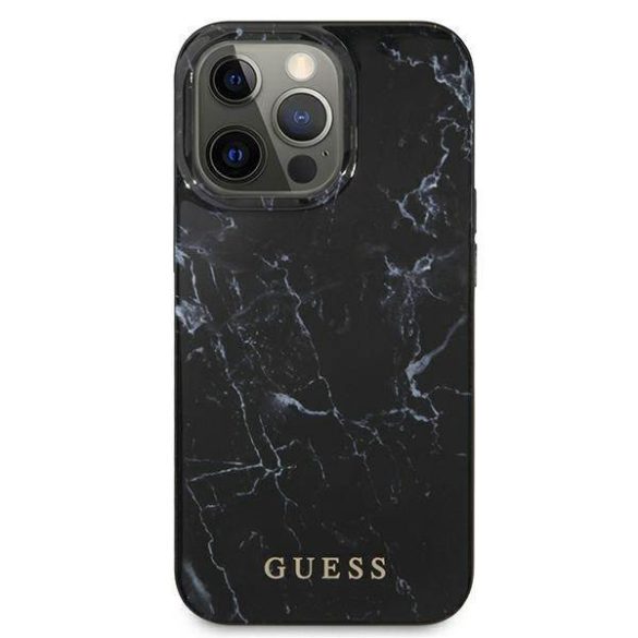 Guess GUHCP13XPCUMABK iPhone 13 Pro Max 6,7" fekete márvány keménytok