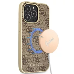   Guess GUHMP13LG4GB iPhone 13 Pro / 13 6,1" barna 4G Collection Magsafe keménytok