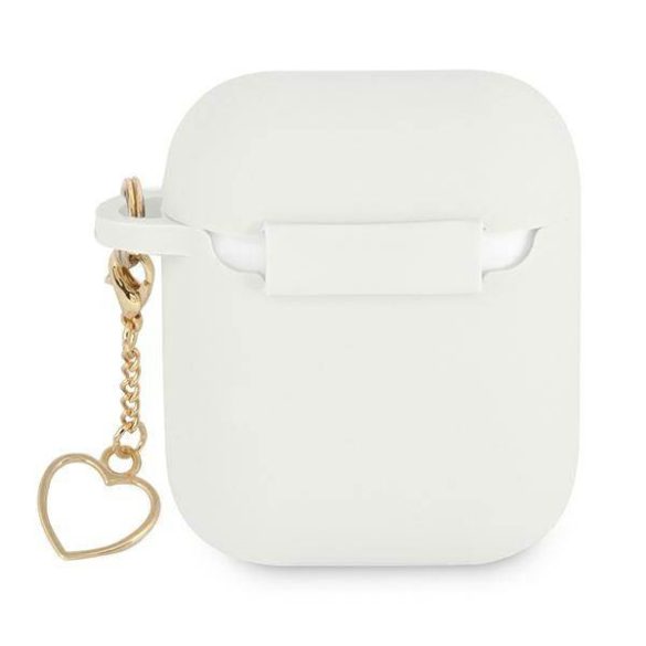 Guess GUA2LSCHSH AirPods 1/2 tok fehér Szilikon Charm Szív kollekció