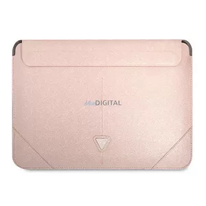Guess Laptop táska GUCS16PSATLP 16" rózsaszín Saffiano háromszög logóval