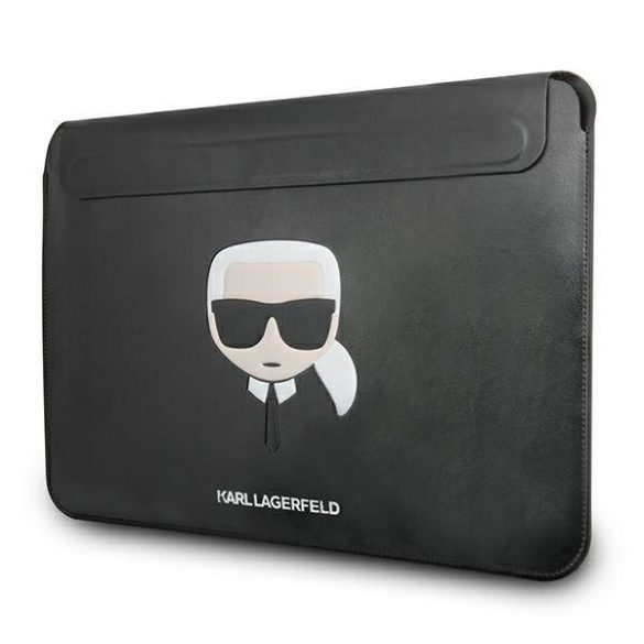 Karl Lagerfeld Notebook/Tablet táska KLCS16KHBK 16" fekete ikonikus Karl Lagerfeld fej táska