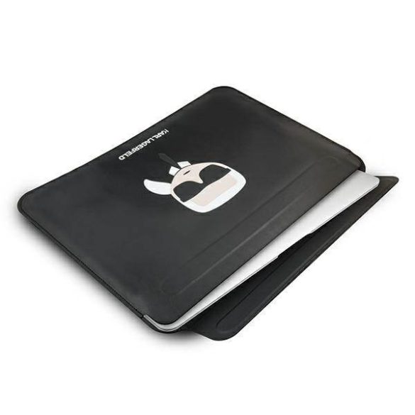 Karl Lagerfeld Notebook/Tablet táska KLCS16KHBK 16" fekete ikonikus Karl Lagerfeld fej táska