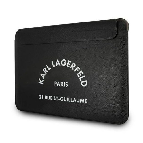 Karl Lagerfeld Notebook/Tablet táska KLCS16RSGSFBK 16"-os táska 16" fekete Saffiano RSG táska