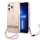 Guess GUHCP13XHTSGSP iPhone 13 Pro Max 6,7" rózsaszín áttetsző Stap keménytok