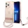 Guess GUHCP13XHTSGSP iPhone 13 Pro Max 6,7" rózsaszín áttetsző Stap keménytok