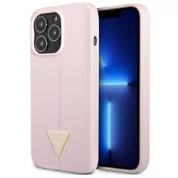   Guess GUHCP13LSLTGU iPhone 13 Pro / 13 6,1" lila szilikon háromszög logós keménytok