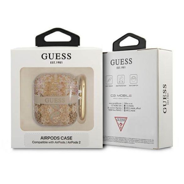 Guess GUA2HHHFLD AirPods 1/2 tok arany Paisley Strap kollekció