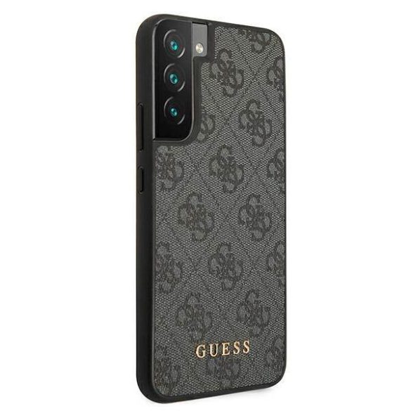 Guess GUHCS22SG4GFGR S22 S901 szürke 4G fém arany logós keménytok