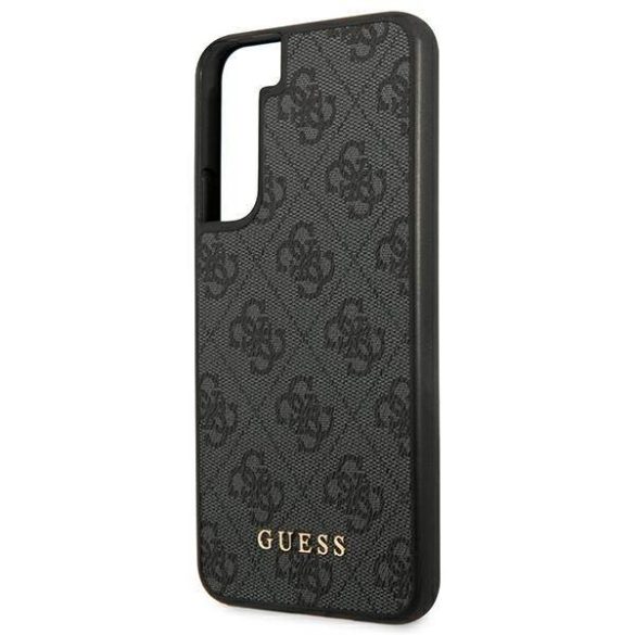 Guess GUHCS22SG4GFGR S22 S901 szürke 4G fém arany logós keménytok