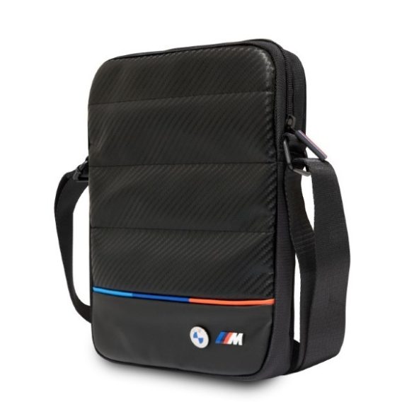 Táska BMW BMTB10PUCARTCBK Tablet 10" fekete Carbon&Nylon tricolor
