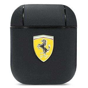 Ferrari FESA2LEBK AirPods 1/2 tok fekete On Track bőr