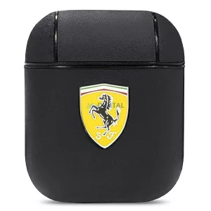 Ferrari FESA2LEBK AirPods 1/2 tok fekete On Track bőr