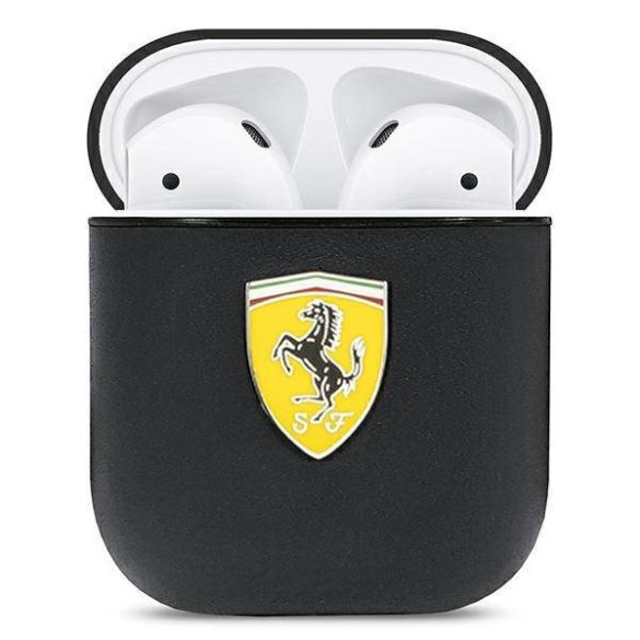 Ferrari FESA2LEBK AirPods 1/2 tok fekete On Track bőr