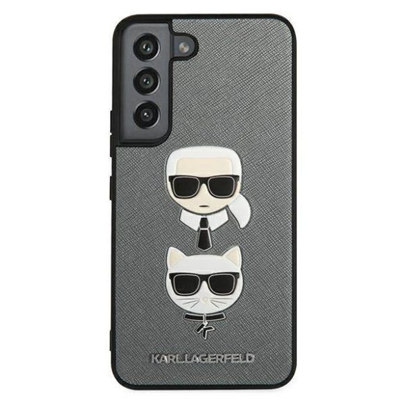 Karl Lagerfeld KLHCS22MSAKICKCSL S22+ S906 ezüst Saffiano Karl & Choupette fej tok