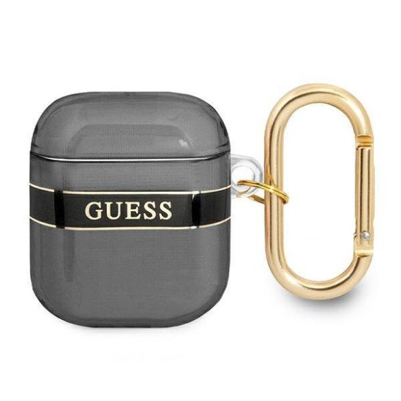 Guess GUA2HHHTSK AirPods 1/2 tok fekete Strap kollekció