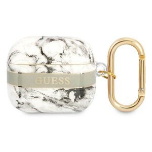 Guess GUA3HCHMAG AirPods 3 szürke Marble Strap Collection tok