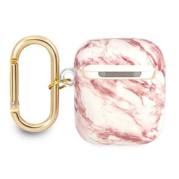 Guess GUA2HCHMAP AirPods 1/2 tok rózsaszín Marble Strap kollekció