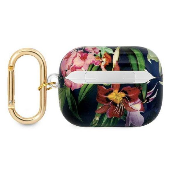 Guess GUAPHHHFLB AirPods Pro kék Flower Strap Collection tok