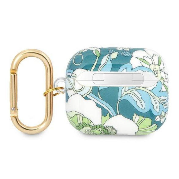 Guess GUA3HHFLN AirPods 3 zöld Flower Strap Collection tok