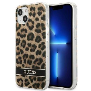 Guess GUHCP13SHSLEOW iPhone 13 mini 5,4" barna Leopárd keménytok