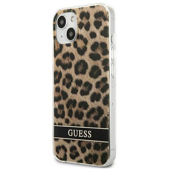 Guess GUHCP13SHSLEOW iPhone 13 mini 5,4" barna Leopárd keménytok