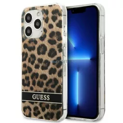   Guess GUHCP13LHSLEOW iPhone 13 Pro / 13 6,1" barna Leopárd keménytok